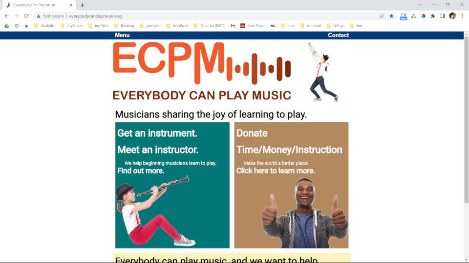 everybodycanplaymusic.org website