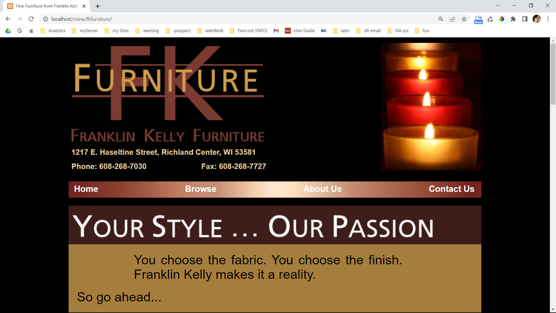 fkfurniture.com website